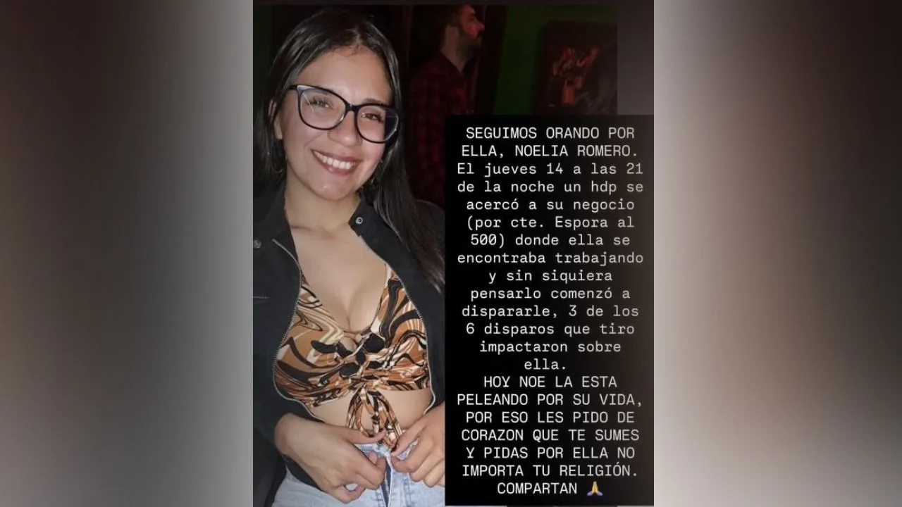Villa Gobernador Gálvez: piden cadena de oración por joven baleada en quiosco